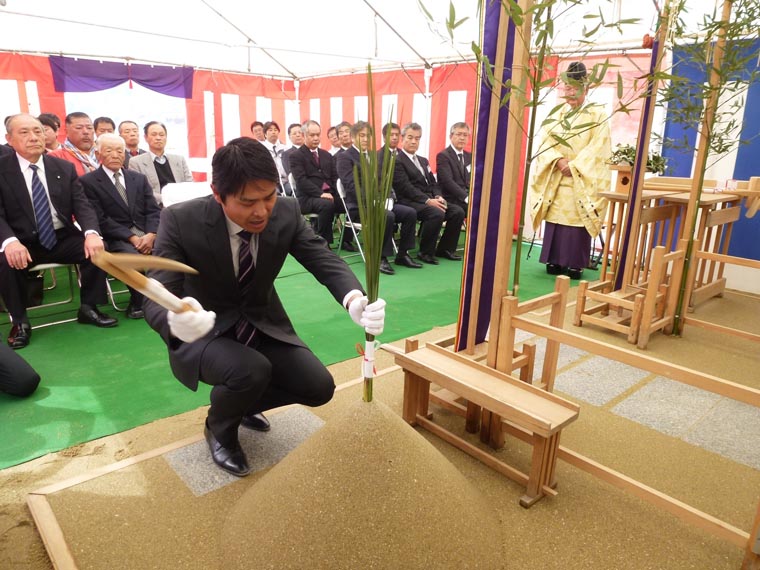 地鎮祭の様子