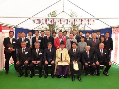 地鎮祭の様子