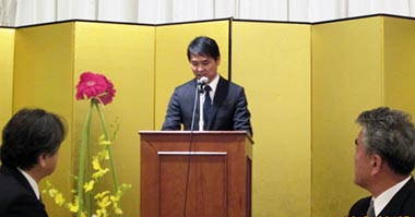 祝賀会での社長挨拶